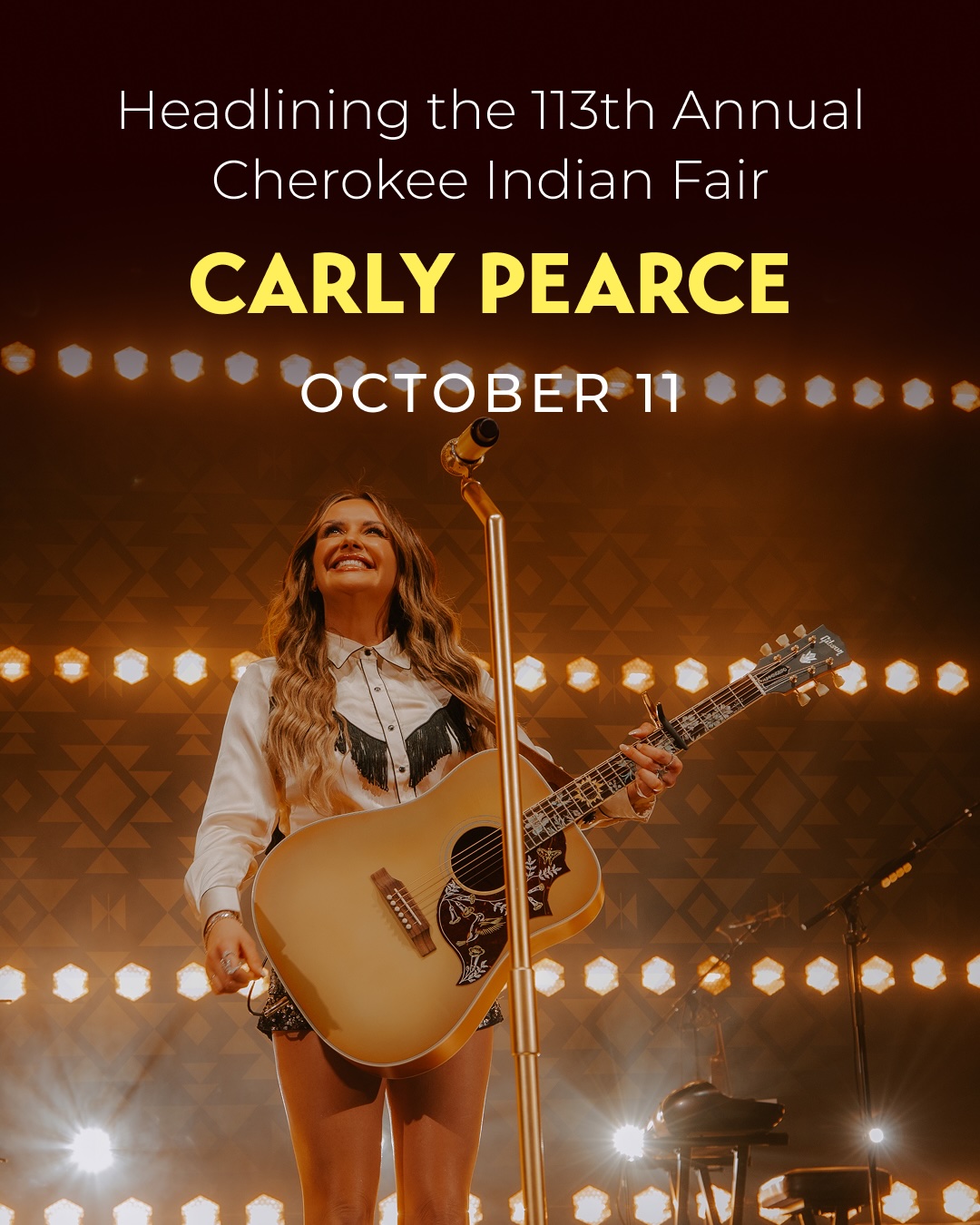 Carly Pearce headlines the 113th Annual Cherokee Indian Fair