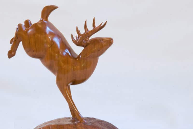 cherokee art deer carving
