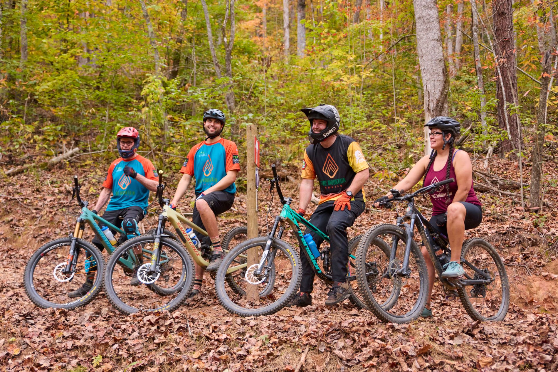 bikers at fire mountain trails