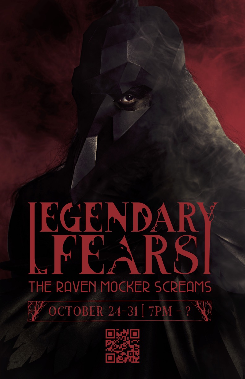 raven mocker screams haunted house poster