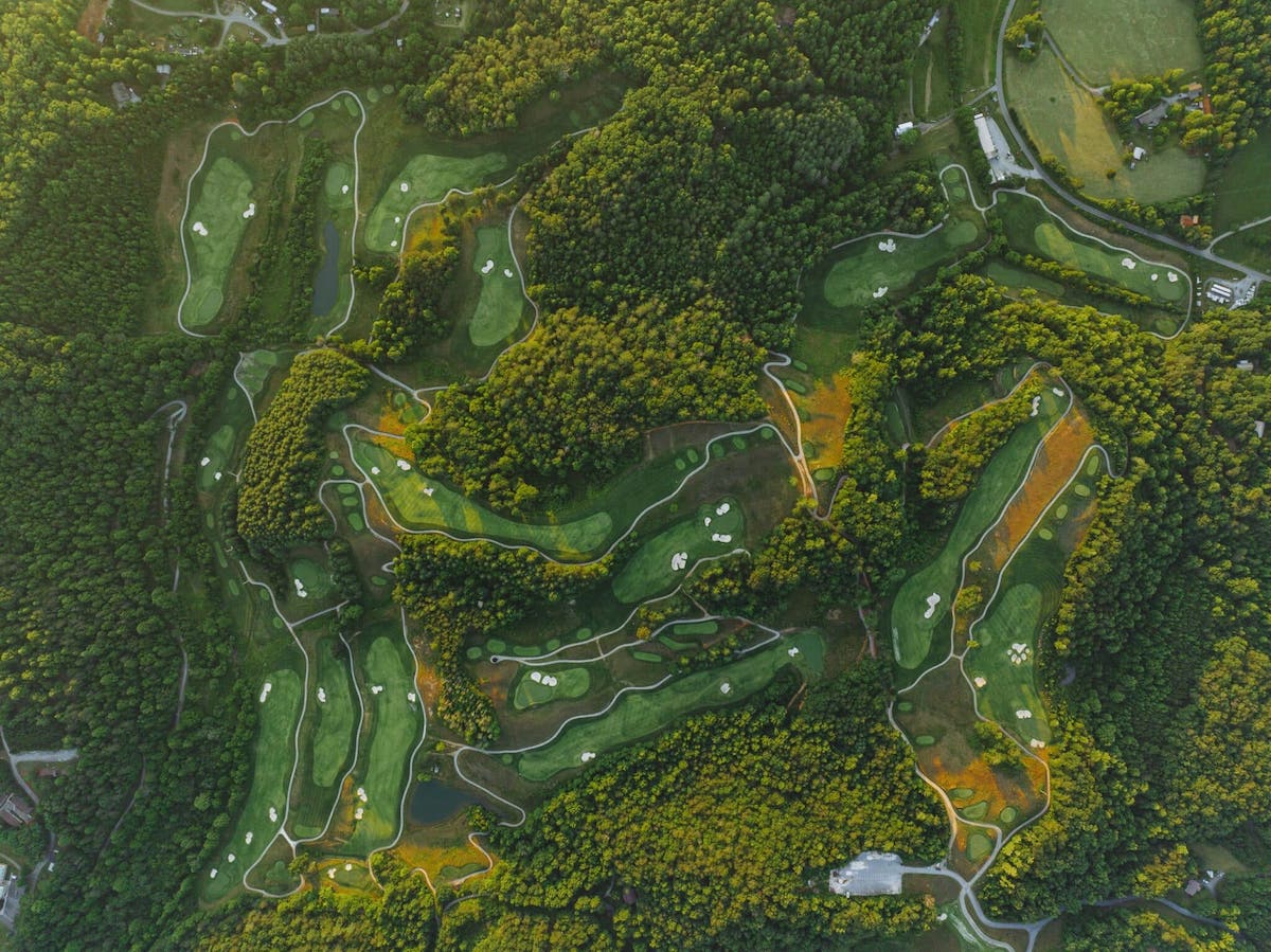 sequoyah national golf club aerial view