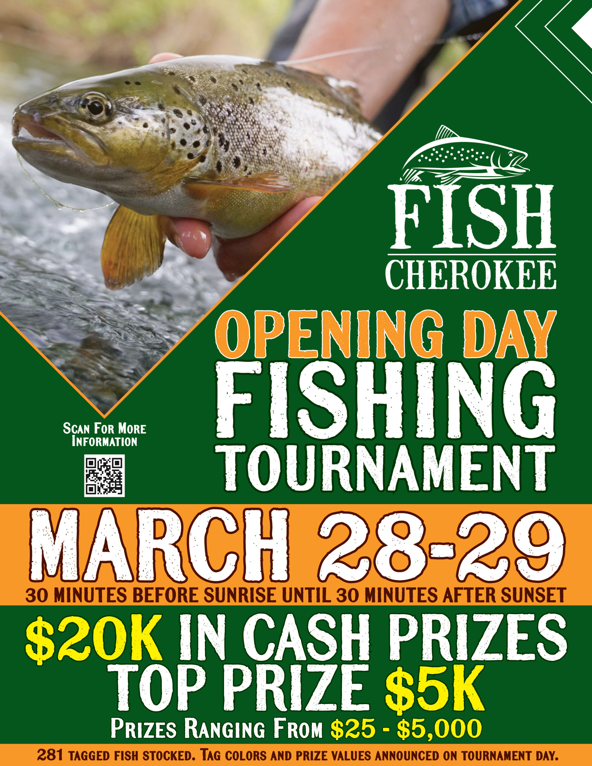 updated opening day fishing tournament 2026 flyer and social media